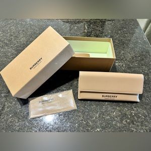 New Burberry sunglasses case, box and cloth